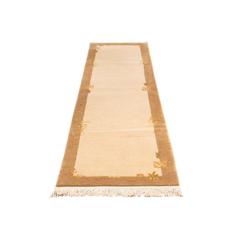 Tapis de couloir Tapis Népalais - 263 x 70 cm - beige