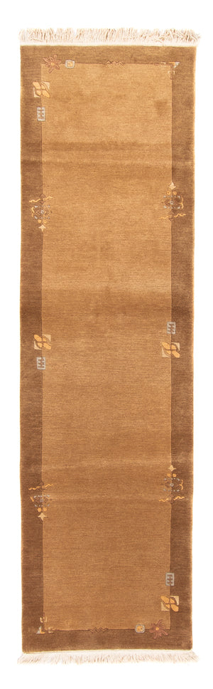 Tapis de couloir Tapis Népalais - 265 x 72 cm - beige