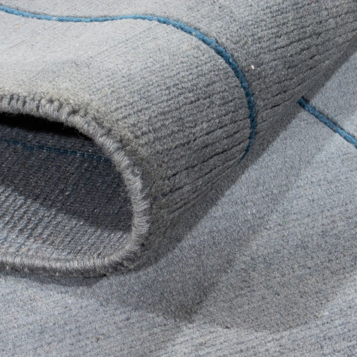 Tapis de couloir Tapis Népalais - 330 x 71 cm - bleu