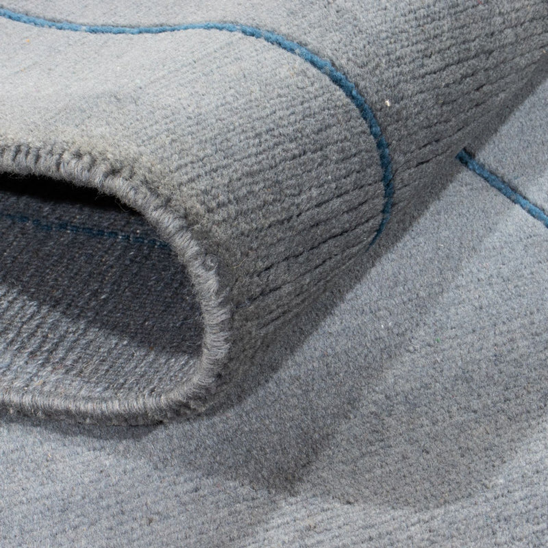 Tapis de couloir Tapis Népalais - 330 x 71 cm - bleu