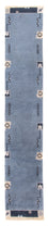 Tapis de couloir Tapis Népalais - 330 x 69 cm - bleu