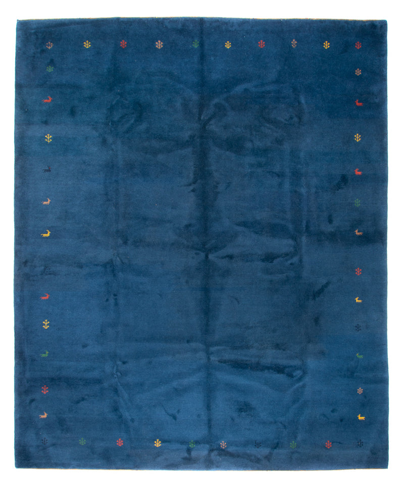 Tapis Gabbeh - Indus - 395 x 309 cm - bleu