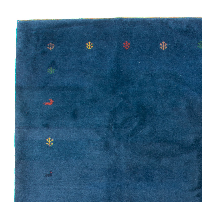 Tapis Gabbeh - Indus - 395 x 309 cm - bleu