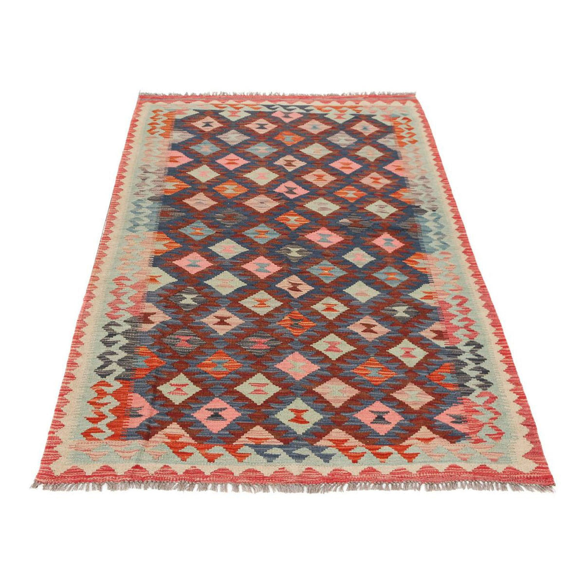 Tapis Kelim - Splash - 185 x 126 cm - multicolore