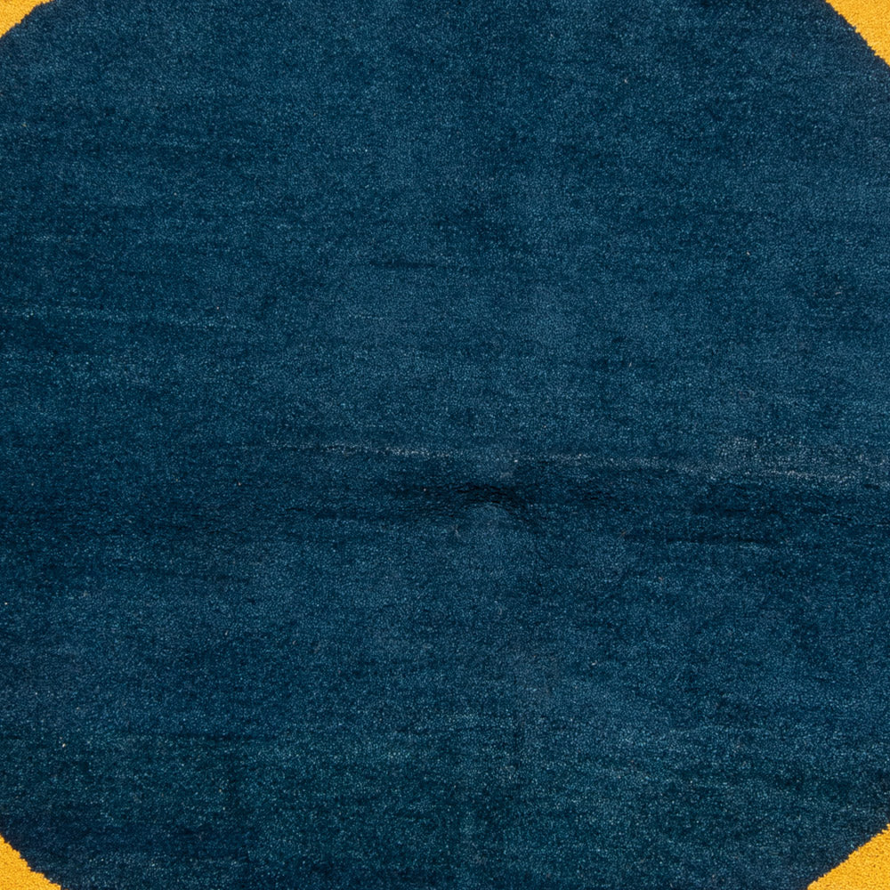 Tapis Gabbeh - Indus ronde  - 195 x 195 cm - bleu