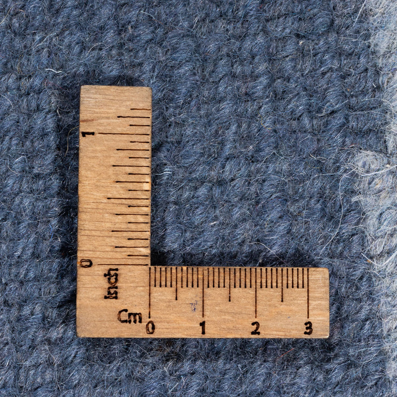 Tapis Népalais ronde  - 197 x 197 cm - bleu