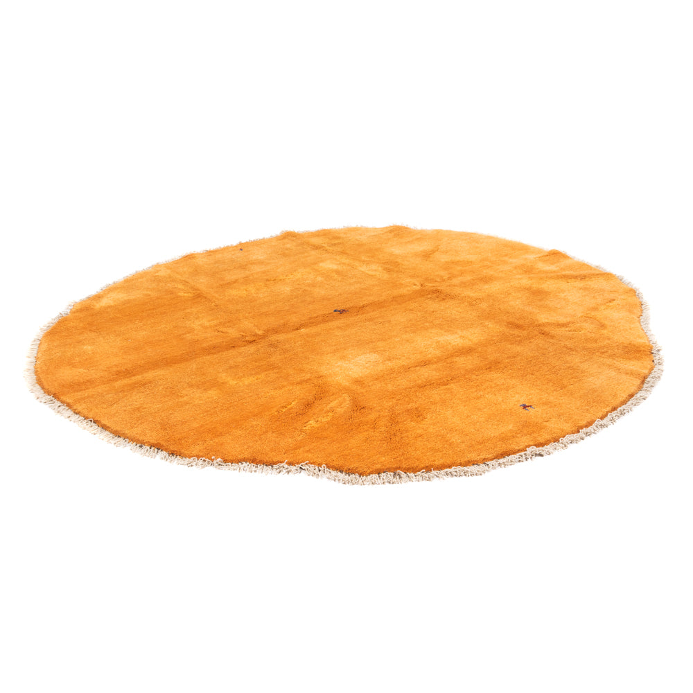 Tapis à poils longs ronde  - 200 x 200 cm - or