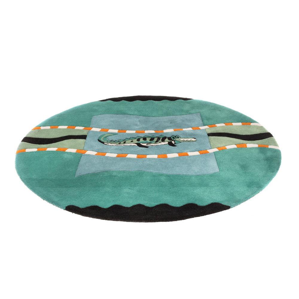 Tapis pour enfants ronde - 200 x 200 cm - bleu