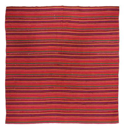 Kilim ancien 238x240cm - rouge