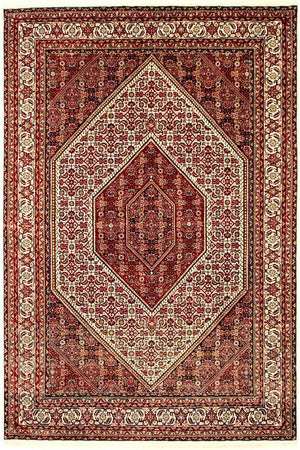 Tapis persan - Bidjar - 246 x 170 cm - rouge