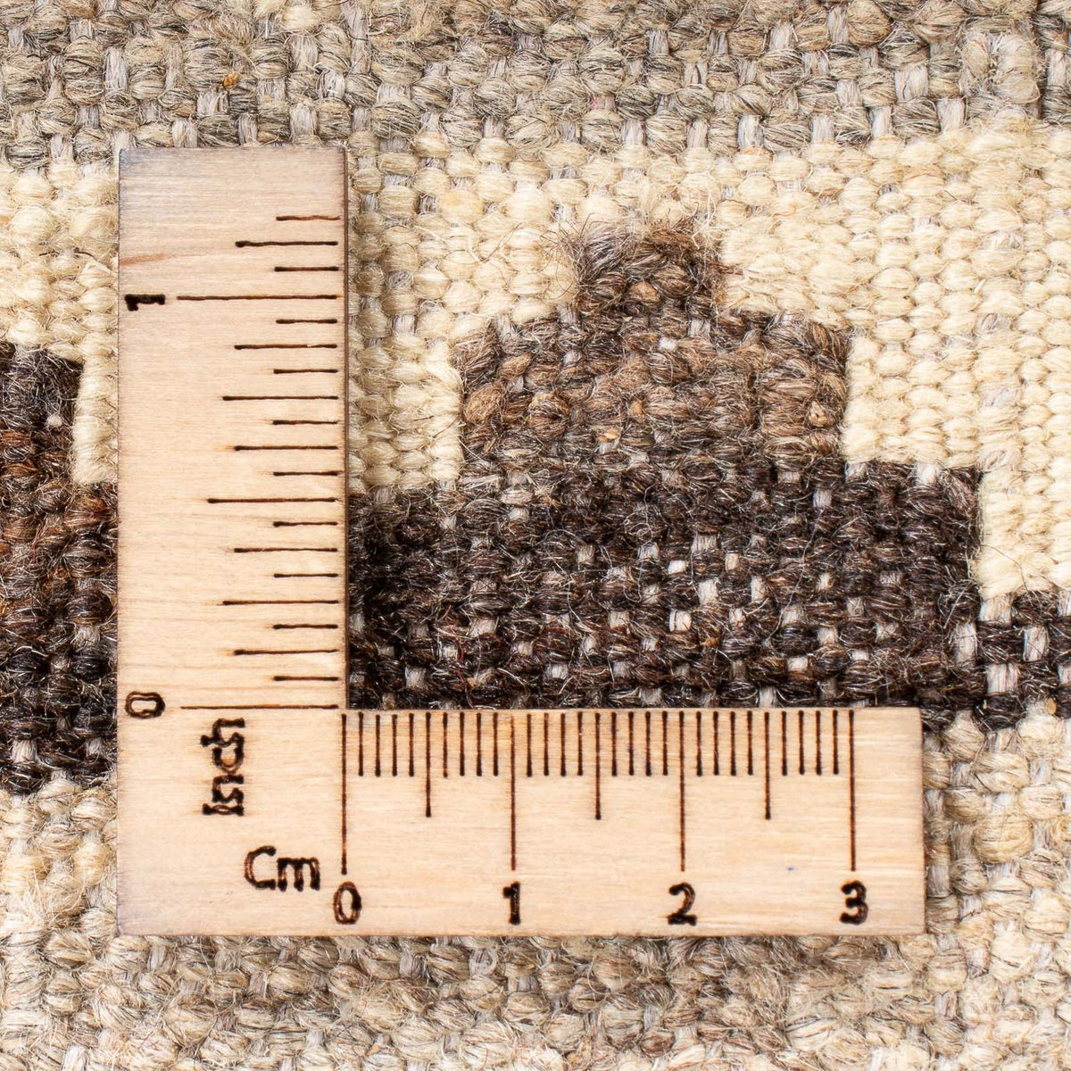 Tapis Kelim - Splash - 196 x 134 cm - naturel