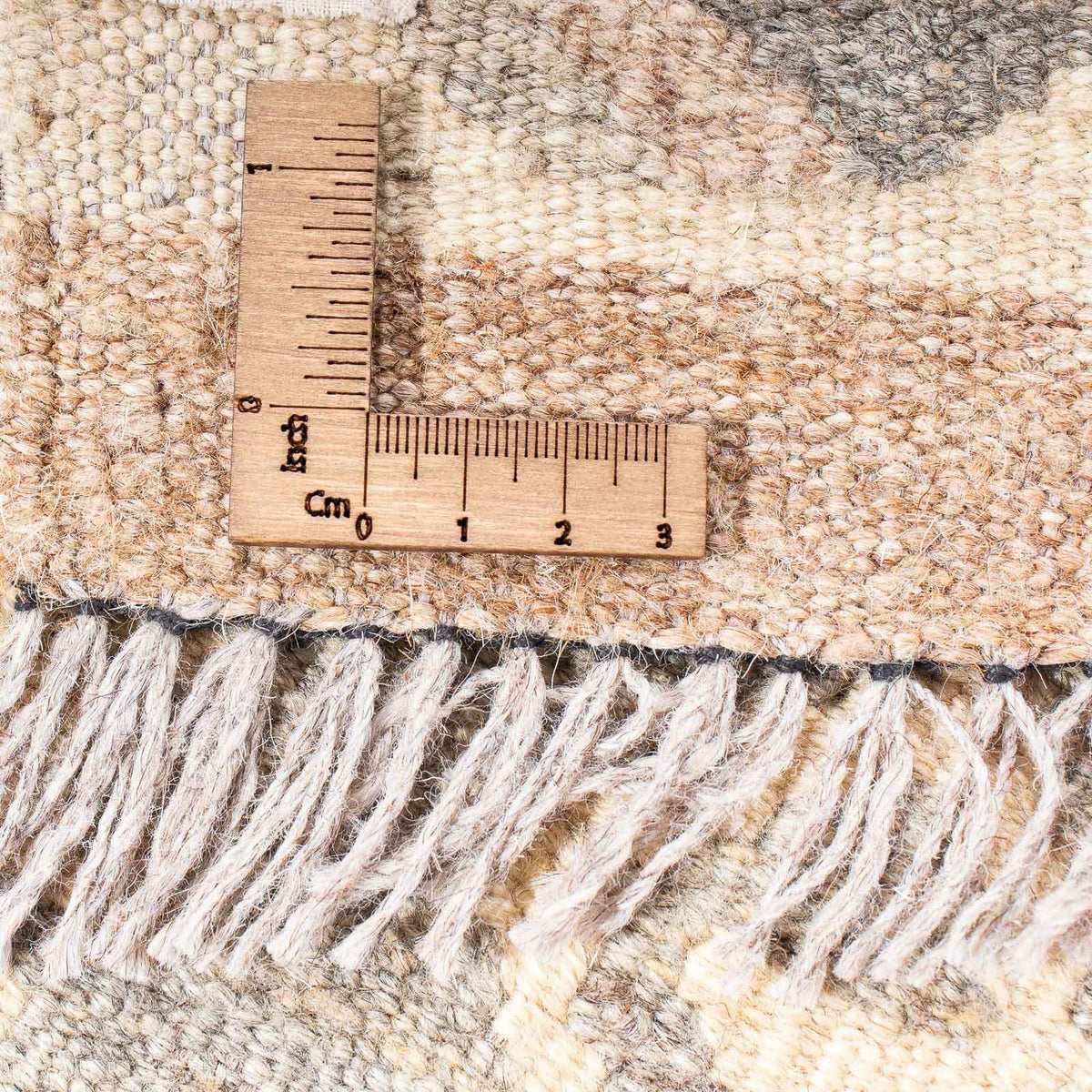 Tapis Kelim - Splash - 203 x 121 cm - beige