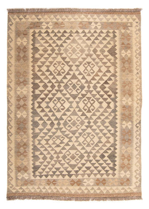 Tapis Kelim - Splash - 174 x 127 cm - marron clair