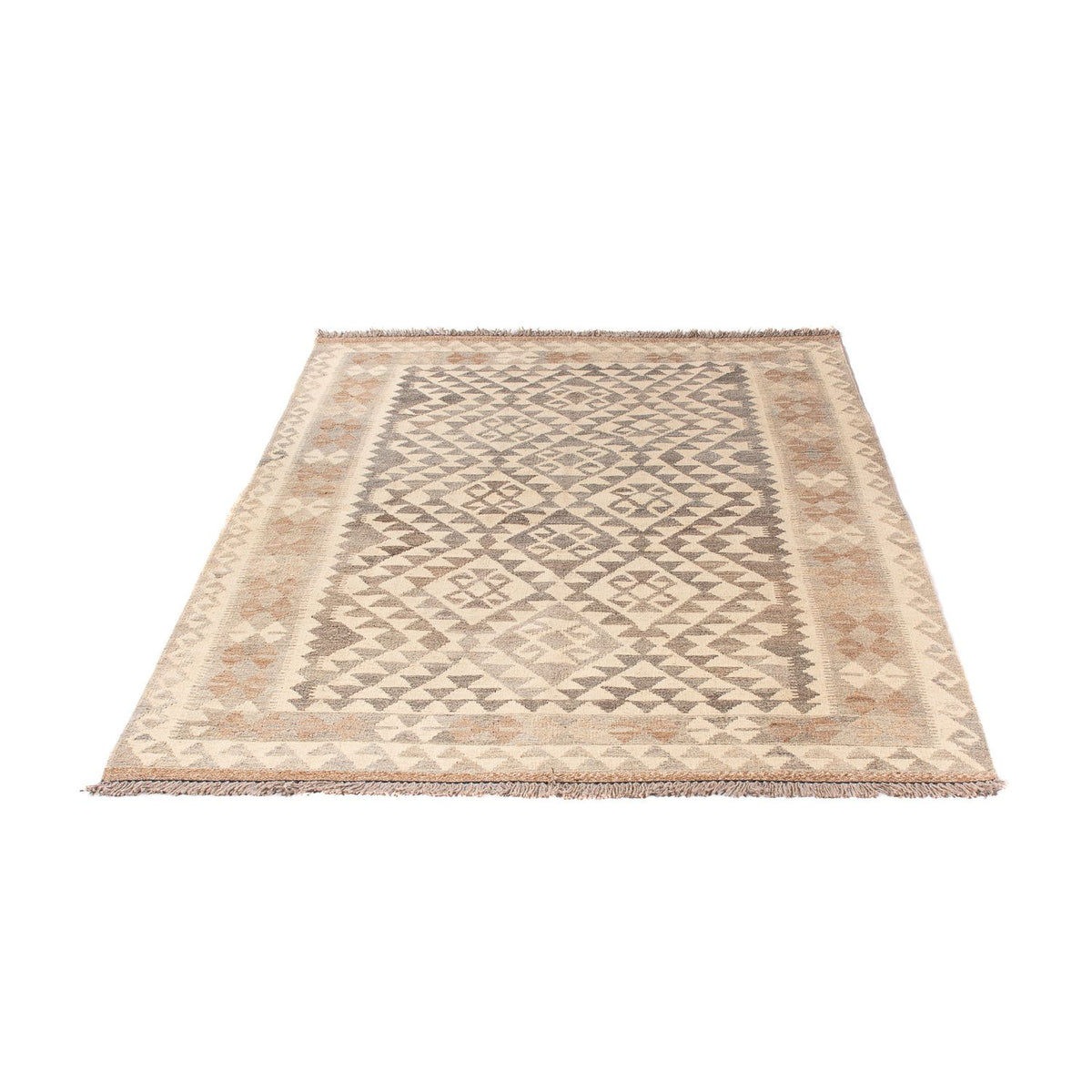 Tapis Kelim - Splash - 174 x 127 cm - marron clair