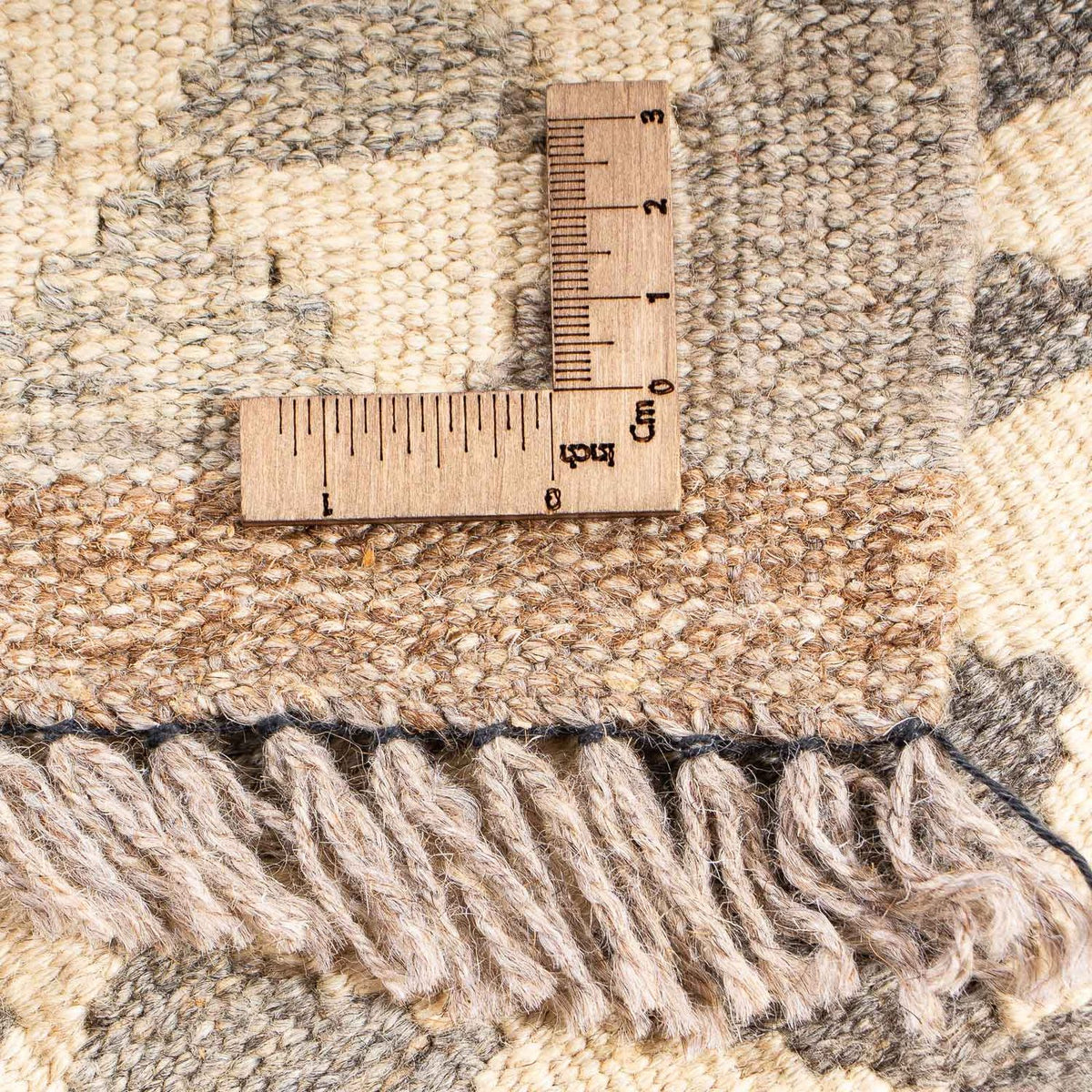 Tapis Kelim - Splash - 174 x 127 cm - marron clair