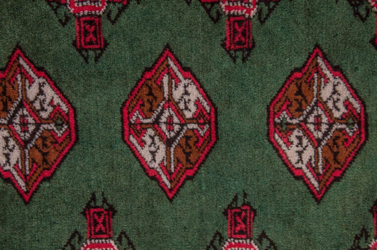 Tapis Turkaman - 143 x 99 cm - vert