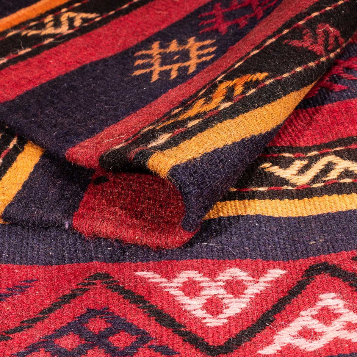 Tapis Kelim - Vieux - 210 x 140 cm - multicolore