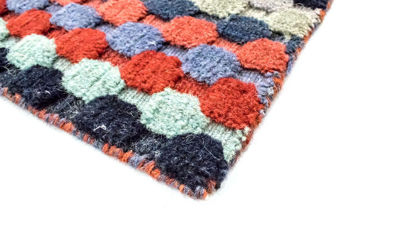 Tapis en laine - 90 x 60 cm - multicolore