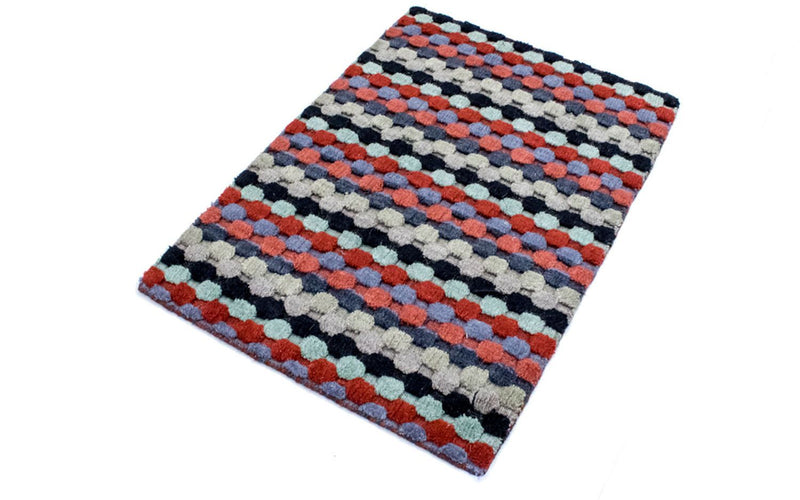 Tapis en laine - 90 x 60 cm - multicolore