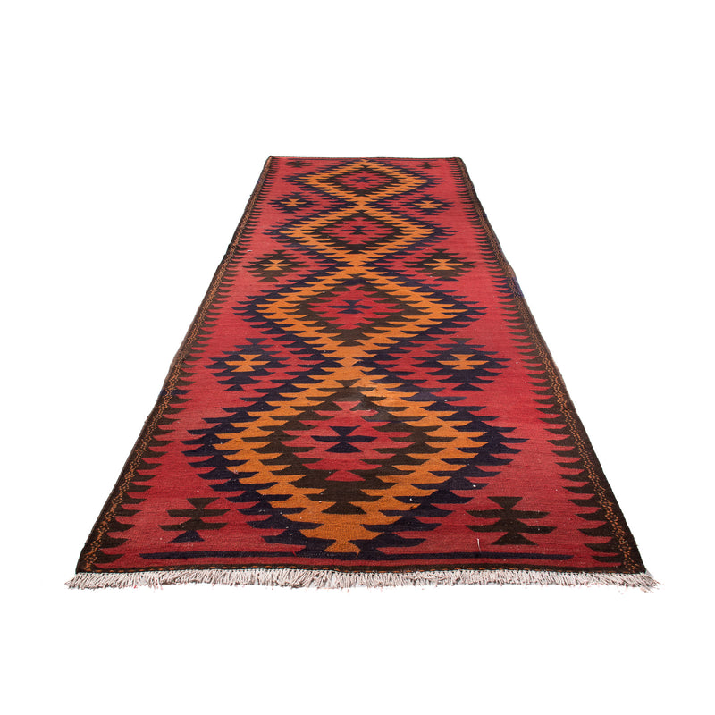 Tapis de couloir Tapis Kelim - Vieux - 395 x 150 cm - multicolore