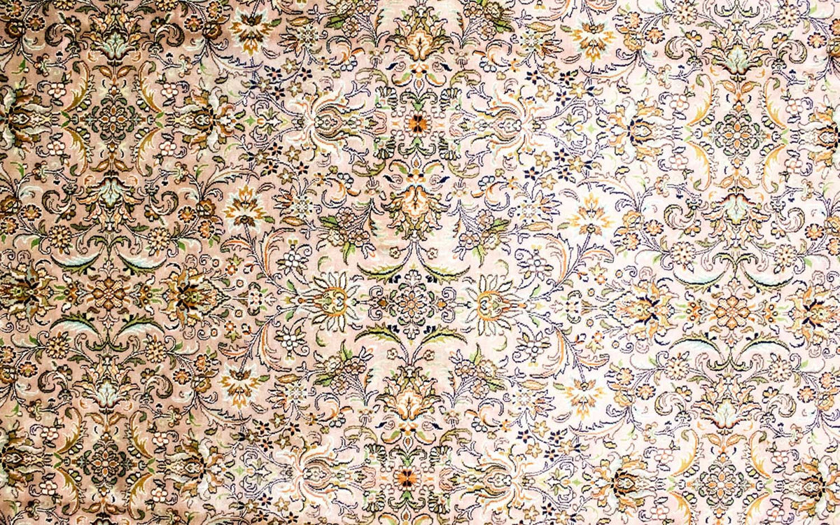 Tapis en soie - Soie du Cachemire - 308 x 204 cm - beige