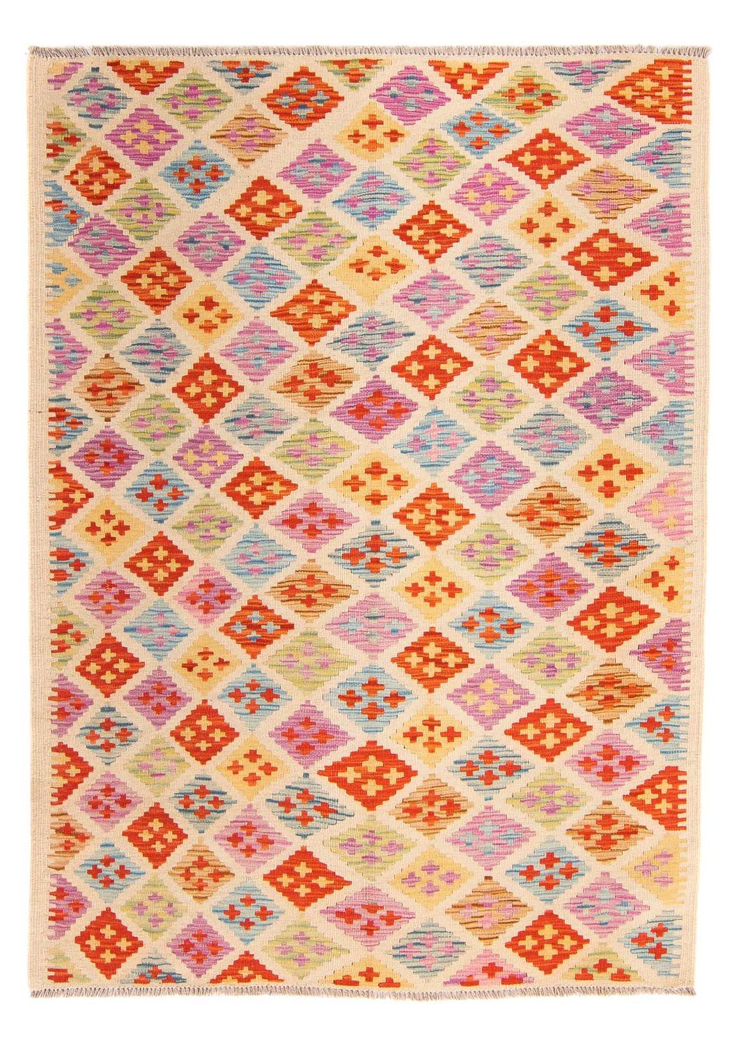Tapis Kelim - Splash - 168 x 125 cm - multicolore