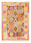 Tapis Kelim - Splash - 203 x 148 cm - multicolore