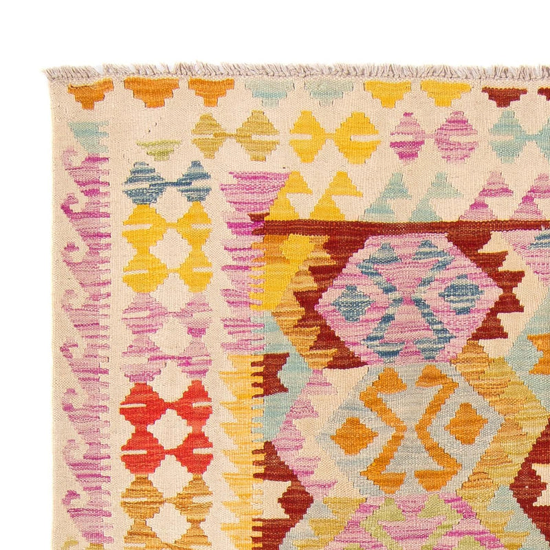 Tapis Kelim - Splash - 203 x 148 cm - multicolore