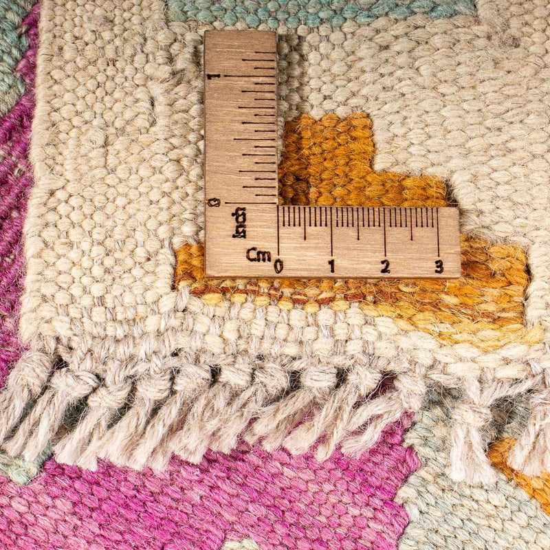 Tapis Kelim - Splash - 203 x 148 cm - multicolore