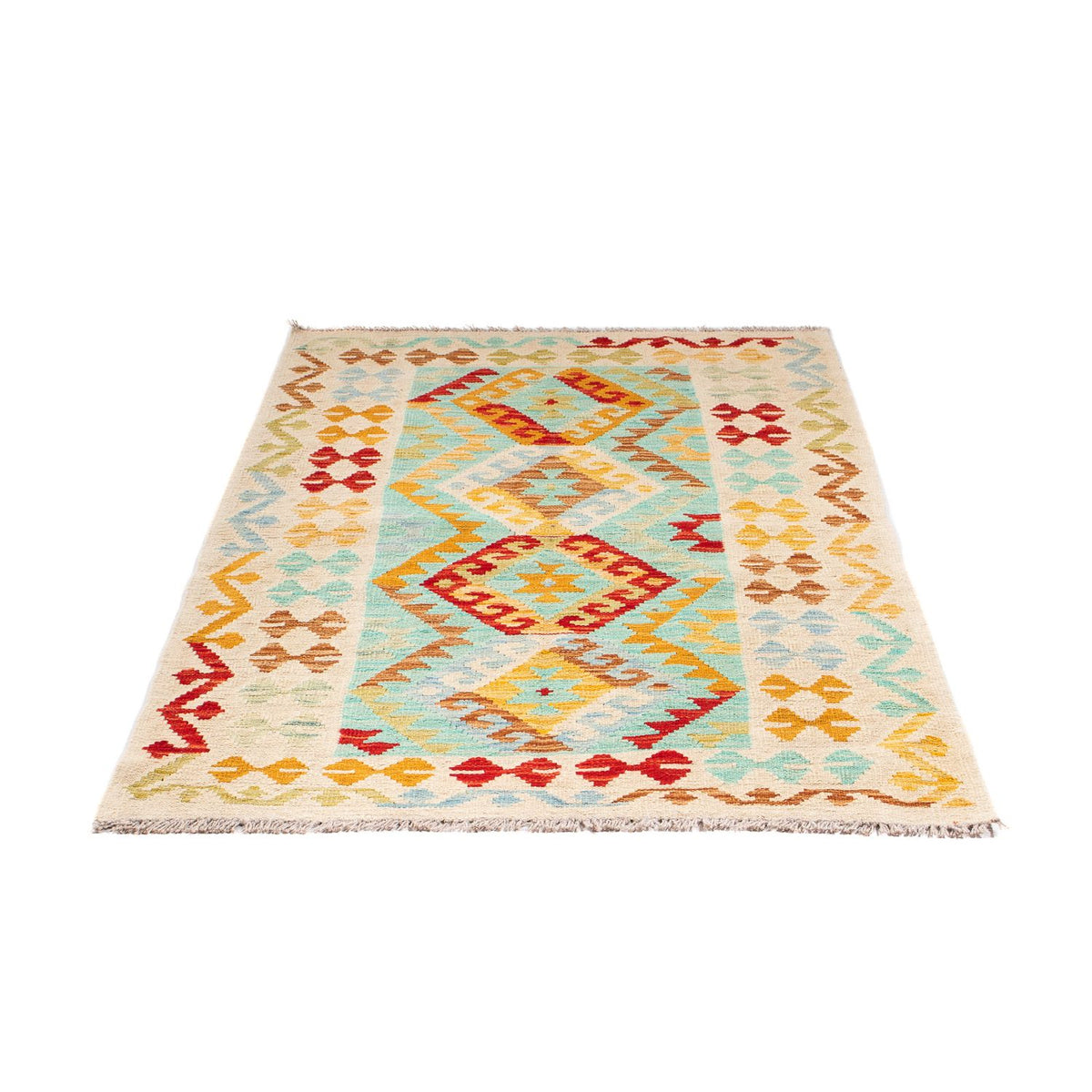 Tapis Kelim - Splash - 152 x 101 cm - multicolore
