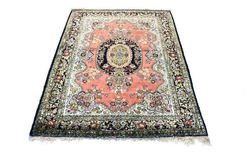 Tapis en soie - Kayseri - 155 x 110 cm - rouille