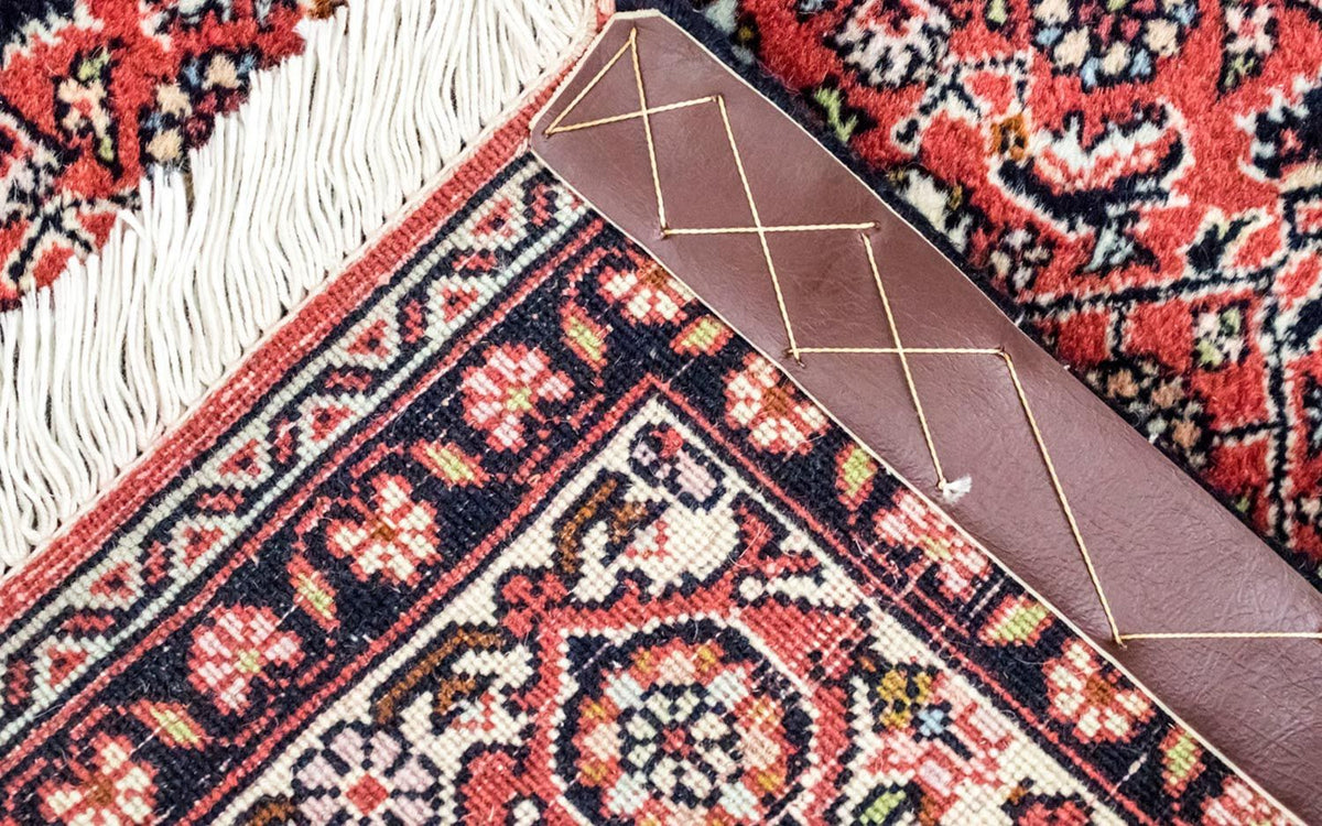 Tapis persan - Bidjar - 216 x 125 cm - rouge clair