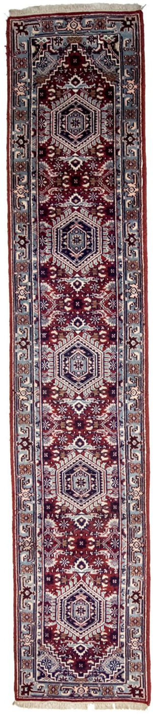 Tapis de couloir Tapis oriental - 343 x 69 cm - rouge