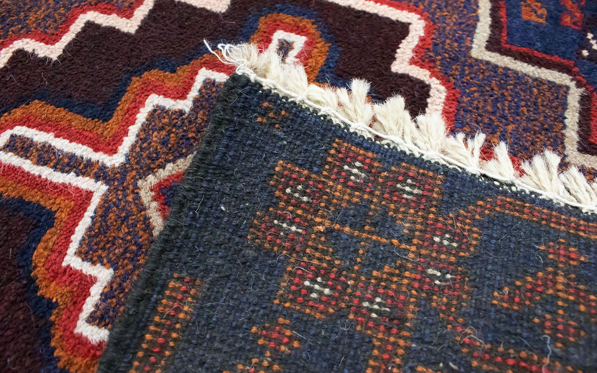 Tapis Belutsch - 134 x 79 cm - bleu