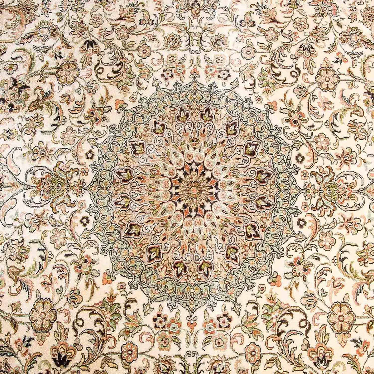 Tapis en soie - Soie du Cachemire - 314 x 213 cm - beige