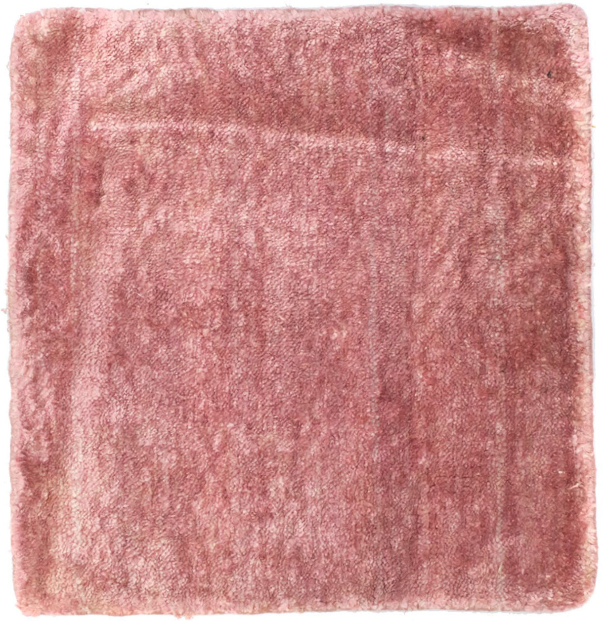 Tapis en viscose carré - 35 x 35 cm - rose