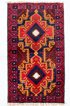 Tapis Belutsch - 135 x 73 cm - multicolore