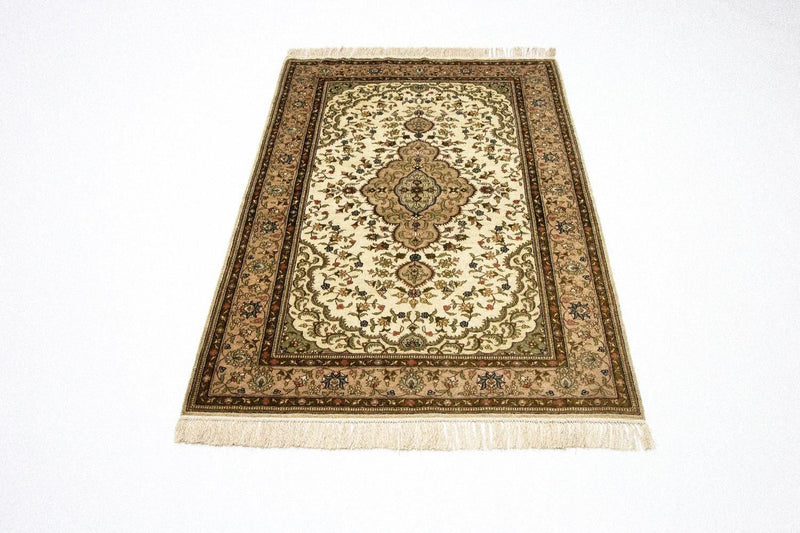 Tapis en soie - Soie chinoise - 152 x 91 cm - beige