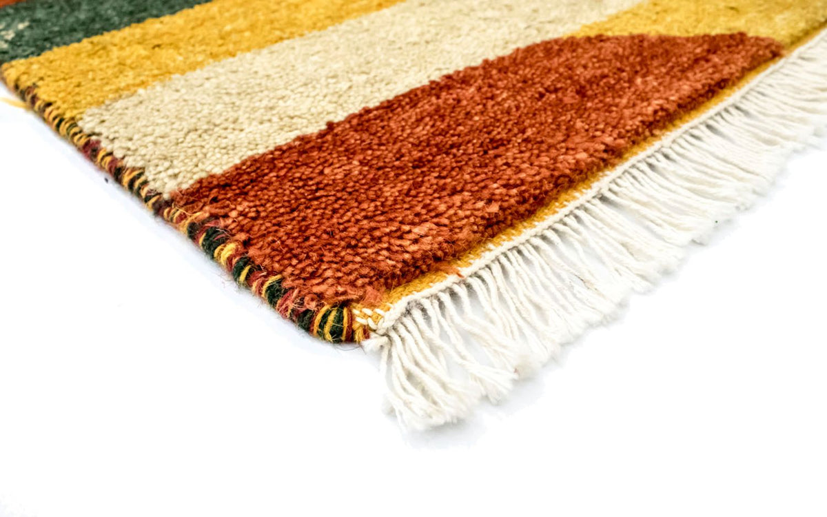 Tapis Gabbeh - Indus - 90 x 60 cm - colorée