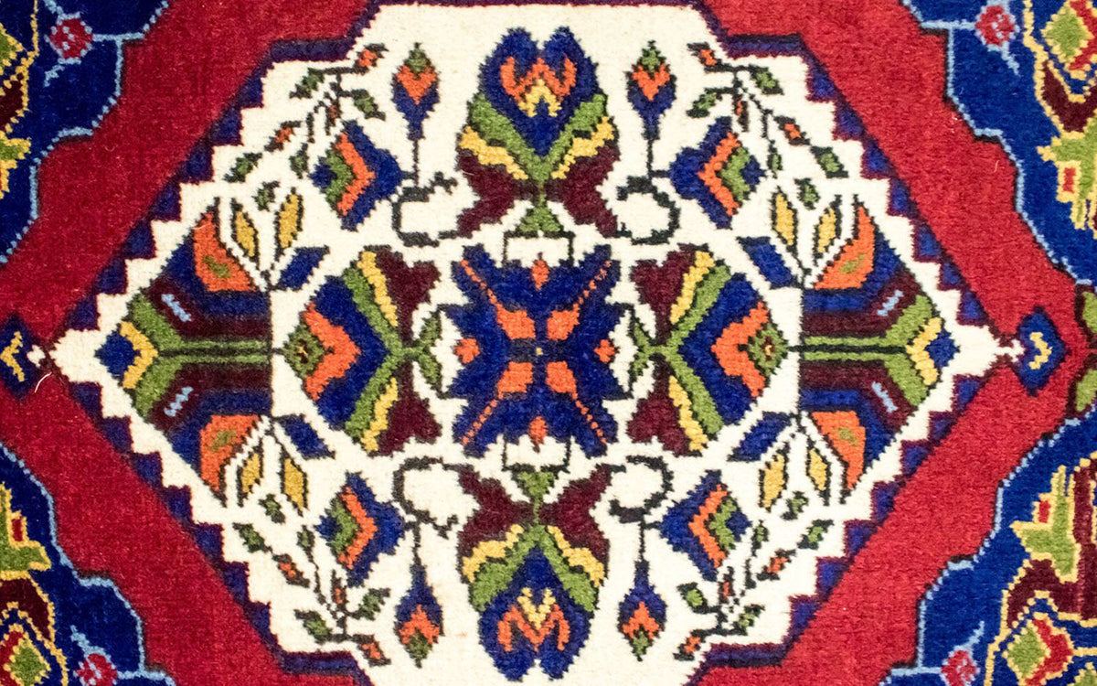 Tapis oriental - 97 x 56 cm - bleu