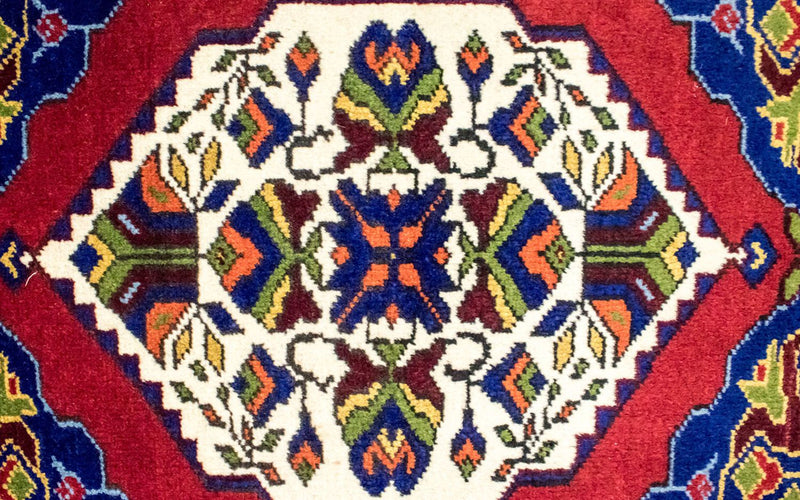 Tapis oriental - 97 x 56 cm - bleu