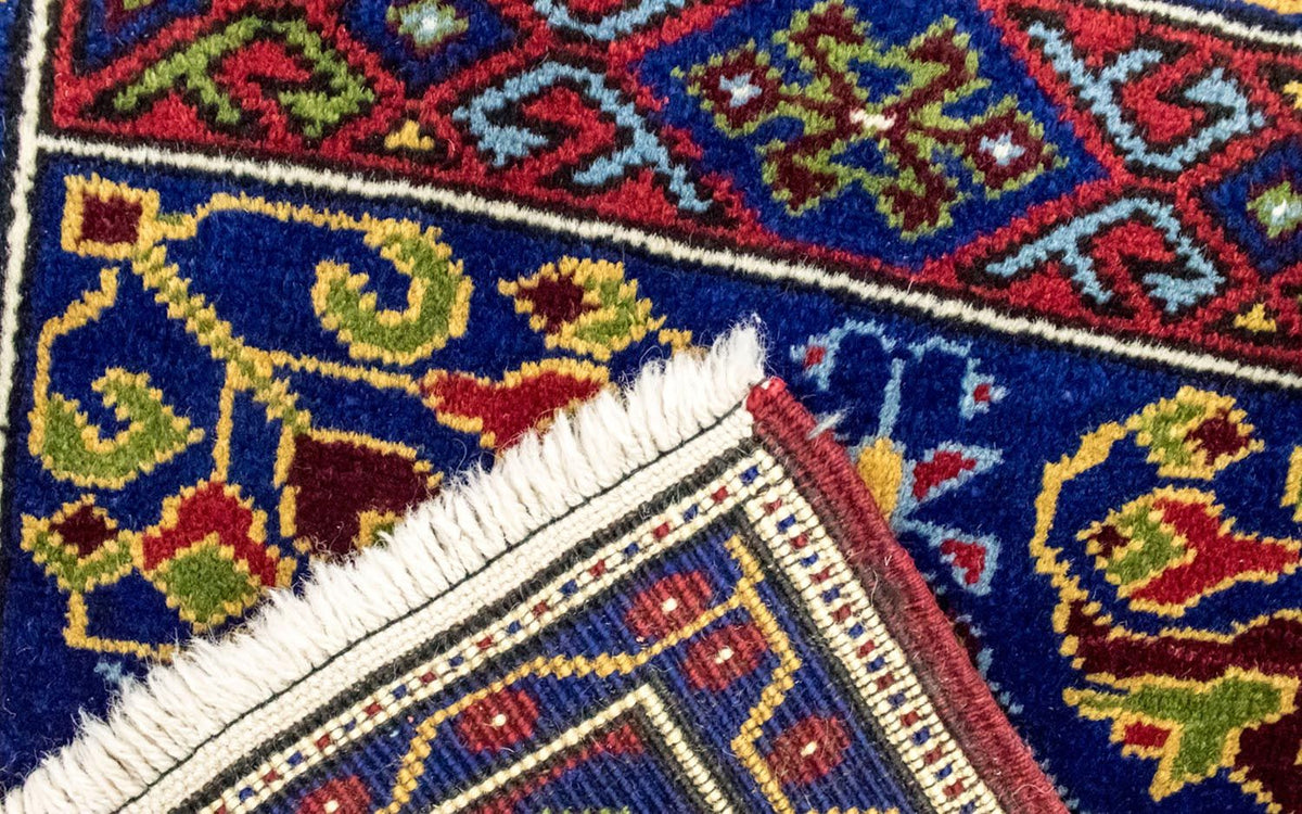 Tapis oriental - 97 x 56 cm - bleu