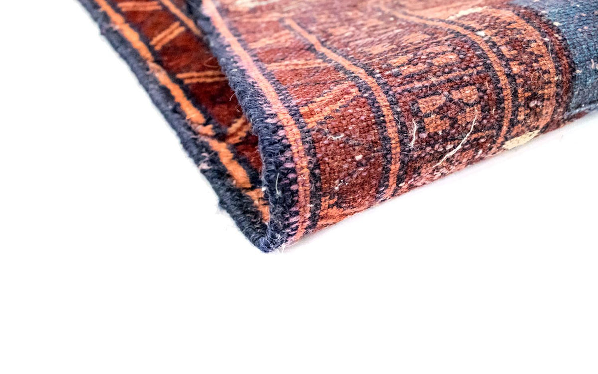 Tapis afghan - 69 x 46 cm - rouille