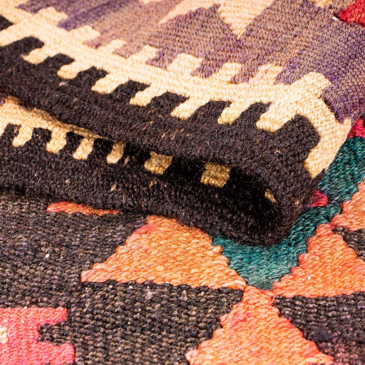 Tapis Kelim - Vieux - 290 x 150 cm - multicolore