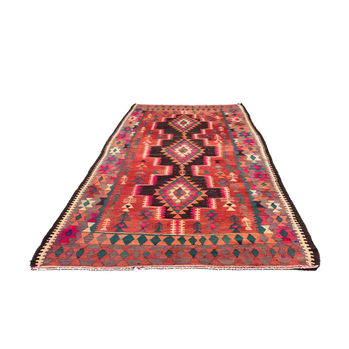 Tapis Kelim - Vieux - 290 x 150 cm - multicolore
