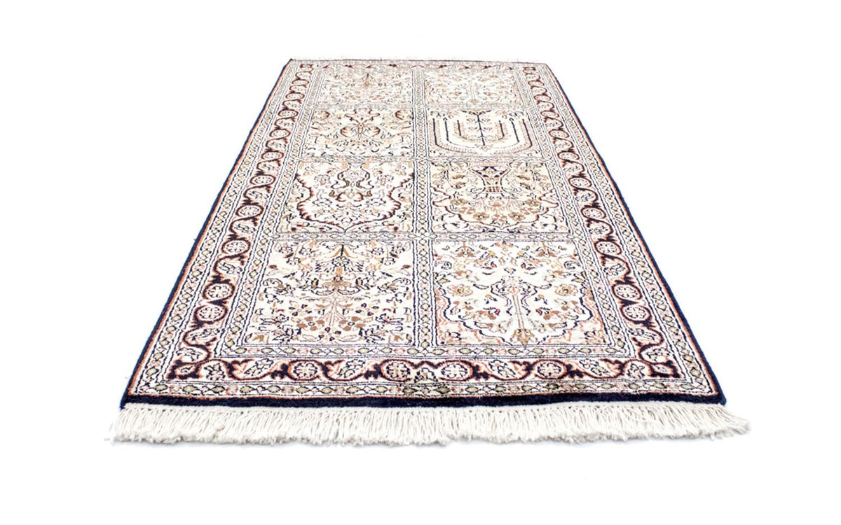 Tapis en soie - Soie du Cachemire - 124 x 65 cm - multicolore