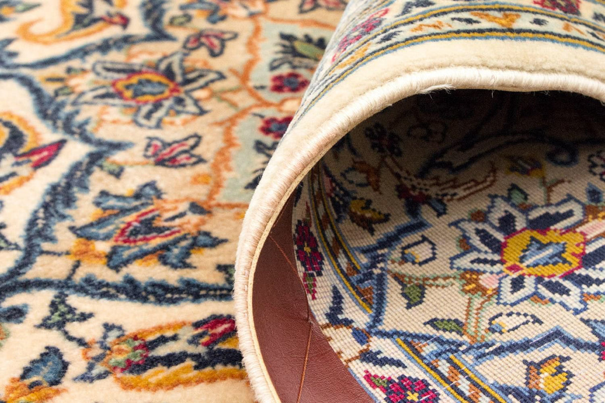 Tapis persan - Keshan - 222 x 139 cm - beige