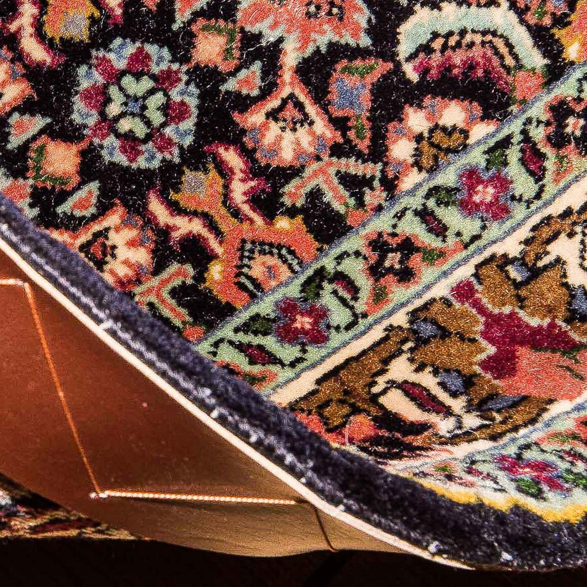 Tapis persan - Bidjar - 103 x 78 cm - rouge clair