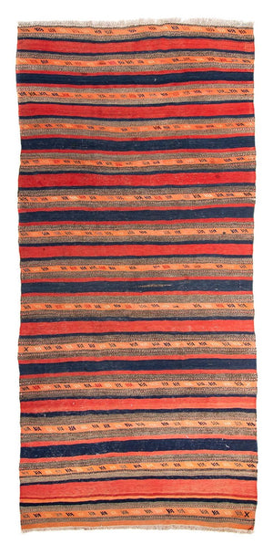 Tapis de couloir Tapis Kelim - Vieux - 312 x 142 cm - multicolore