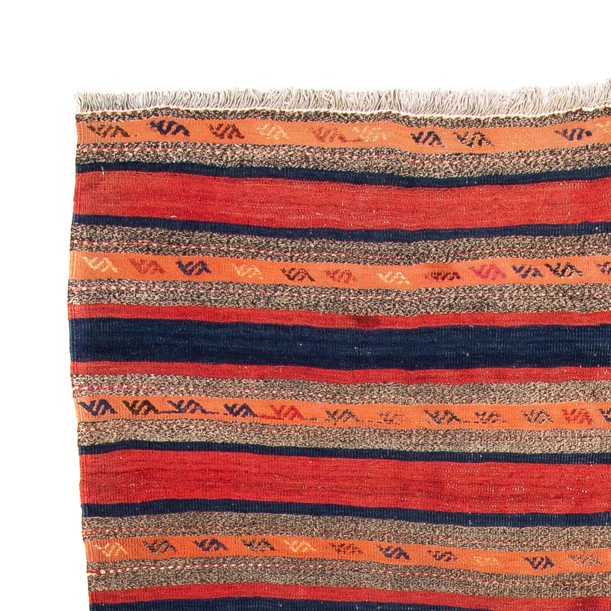 Tapis de couloir Tapis Kelim - Vieux - 312 x 142 cm - multicolore